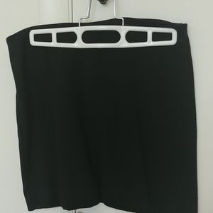 Black mini skirt